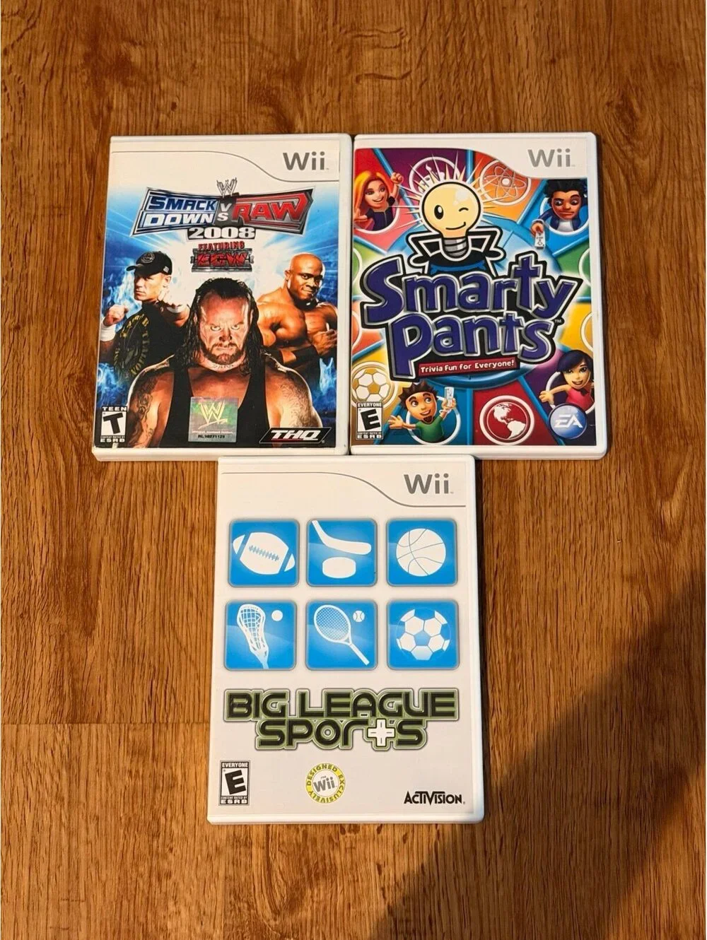 3 Nintendo Wii games